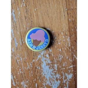 Vintage Ben & Jerry's Ice Cream Advertising 1 Inch Pin